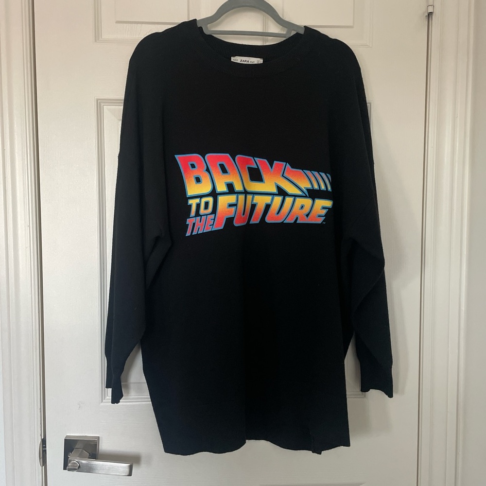 Back to the Future Black Long Sleeve Shirt